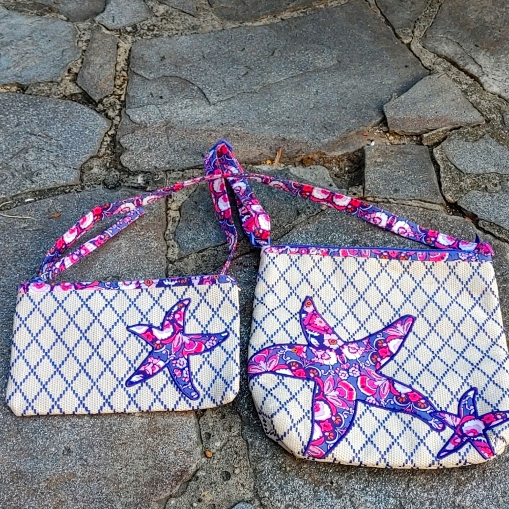 Vera Bradley Beach Medallion Crossbody With Wristlet. Gem